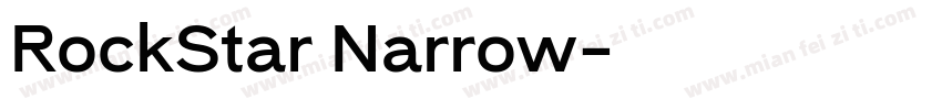 RockStar Narrow字体转换
